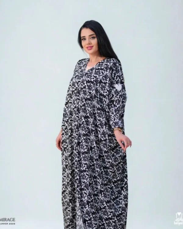 Mono Blossom – luxury abaya by Balqees