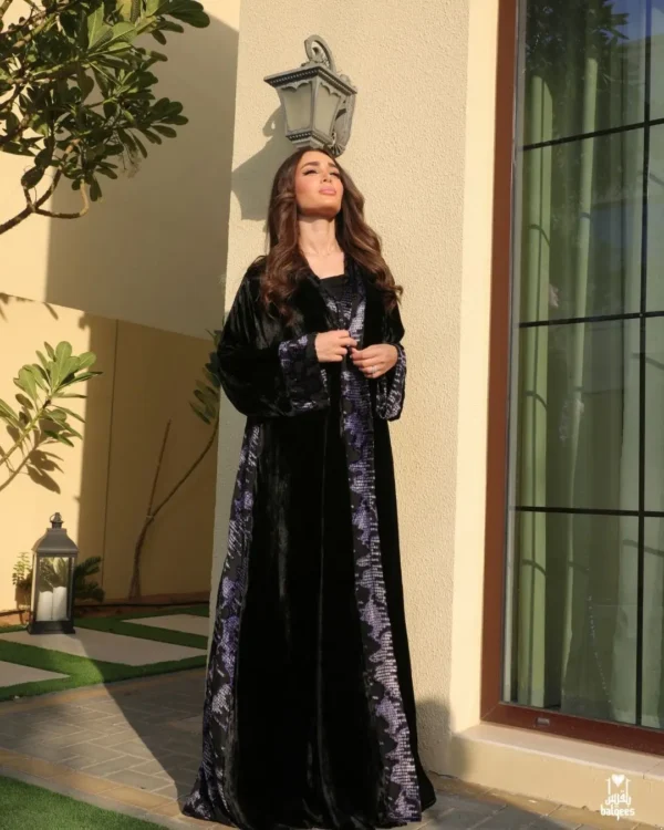 violet gold – luxury abaya by Balqees